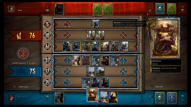 Illustration for article titled Gwent Delivers The Witcher 3's War-Weary Fatalism In Elegant Card Form